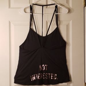 Black Reebok strappy workout tank